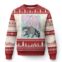 See Ya Soon Raccoon Ugly Christmas Sweater Funny Last Day of School