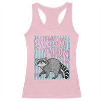 See Ya Soon Raccoon Racerback Tank Top Funny Last Day of School