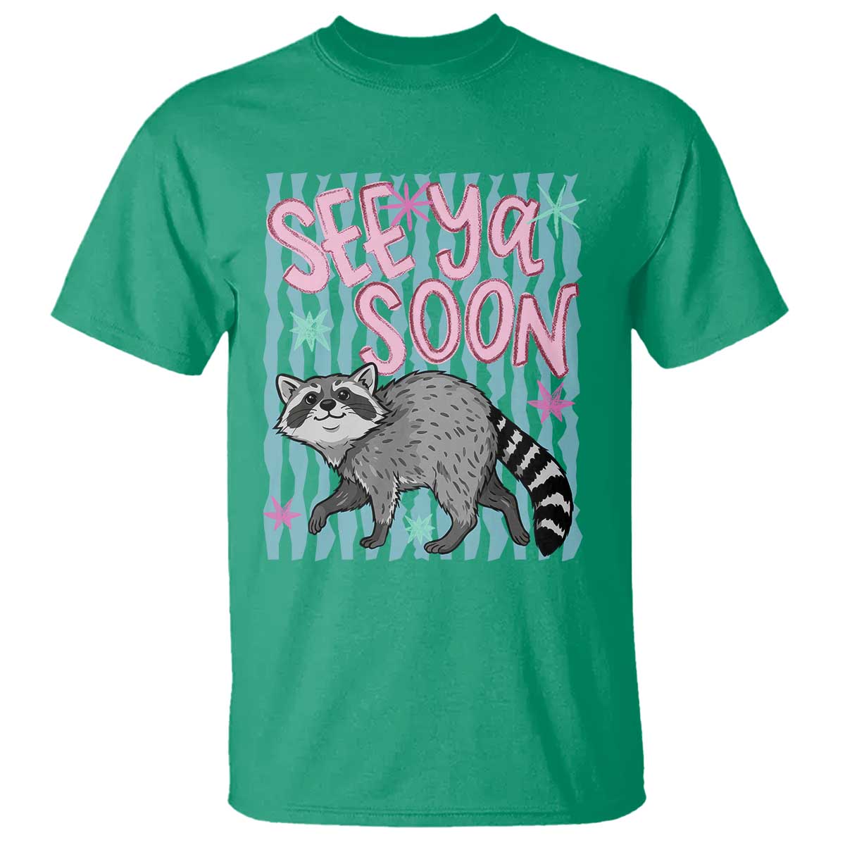 See Ya Soon Raccoon T Shirt Funny Last Day of School