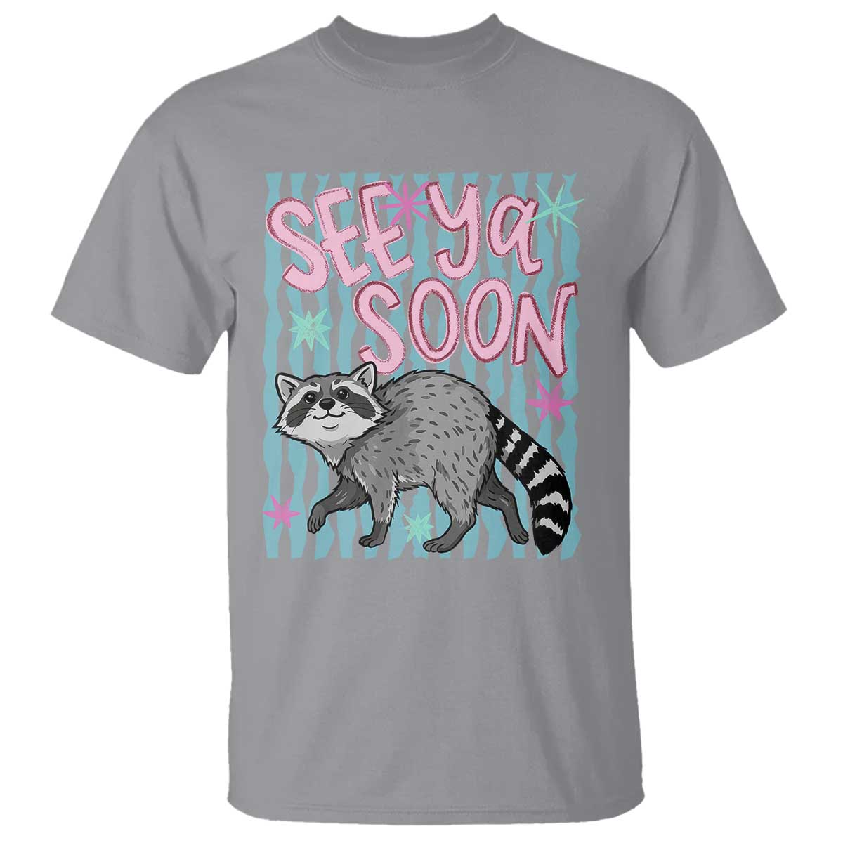 See Ya Soon Raccoon T Shirt Funny Last Day of School
