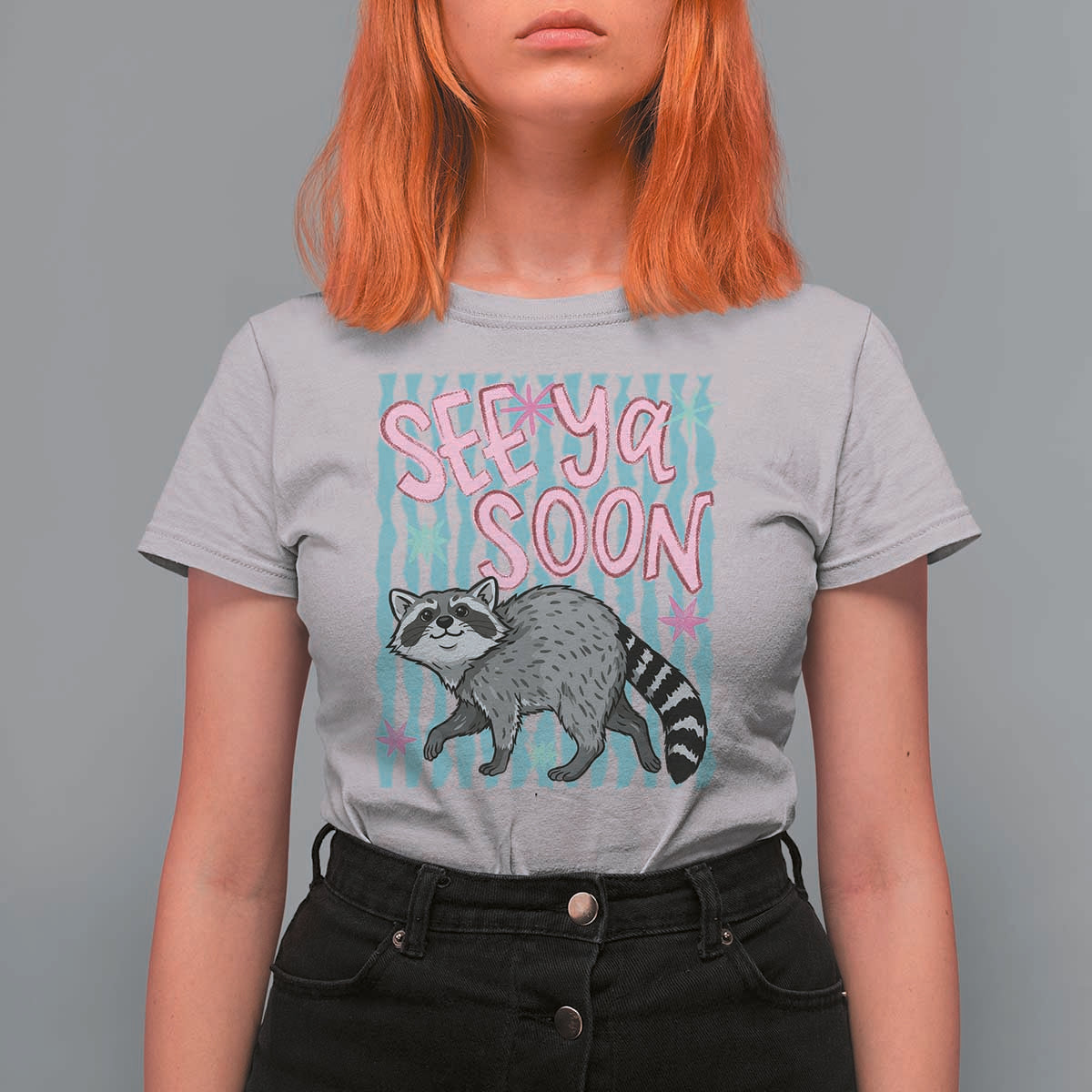 See Ya Soon Raccoon T Shirt For Women Funny Last Day of School