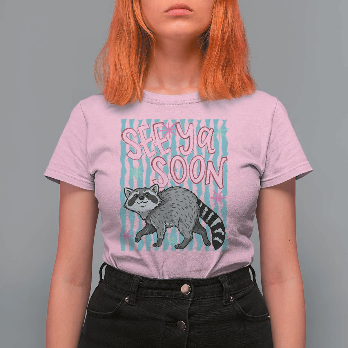 See Ya Soon Raccoon T Shirt For Women Funny Last Day of School
