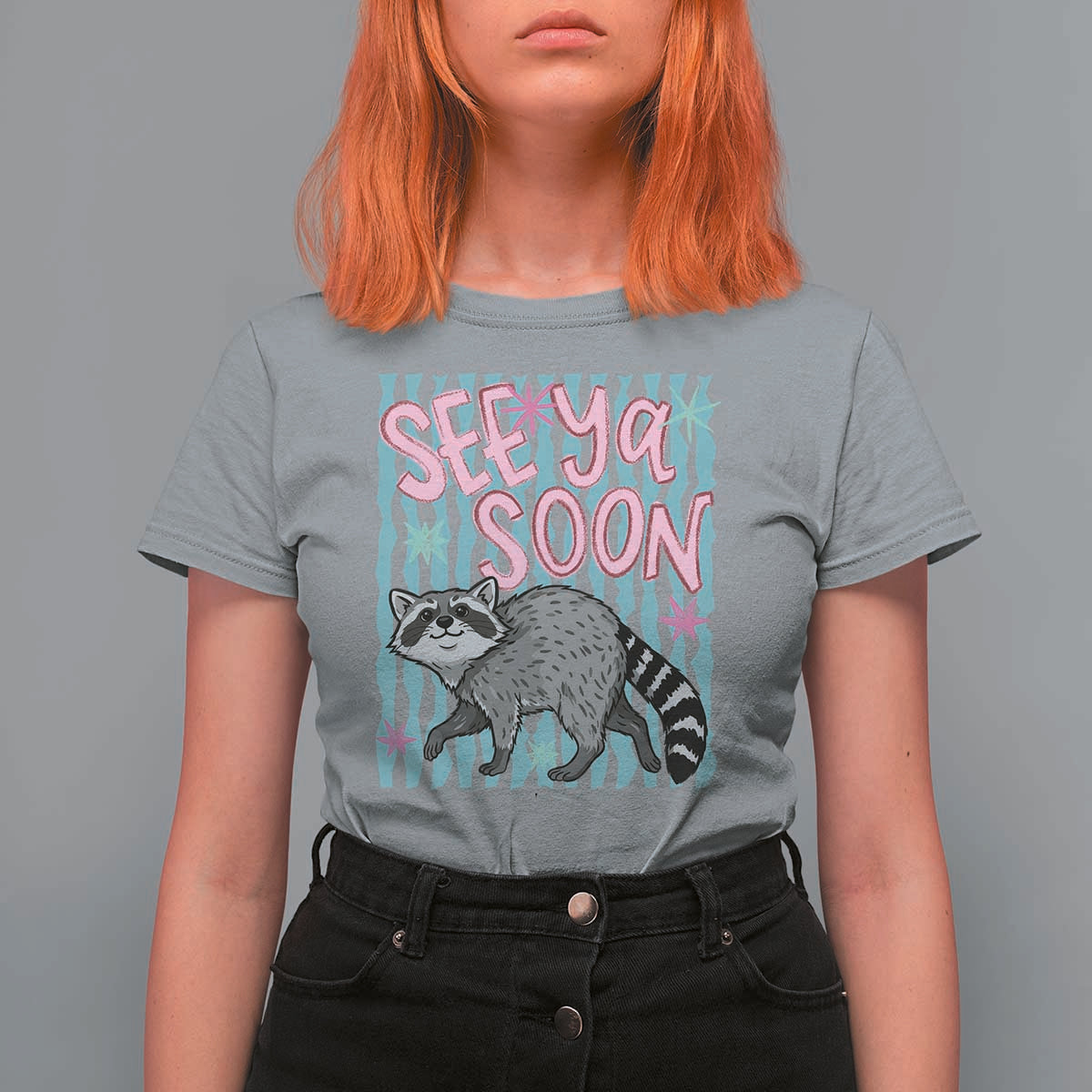 See Ya Soon Raccoon T Shirt For Women Funny Last Day of School