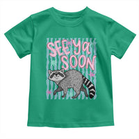 See Ya Soon Raccoon Toddler T Shirt Funny Last Day of School