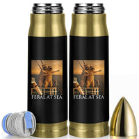 Vintage Feral At Sea Cruise Bullet Tumbler Funny Raccoon Parody Movie