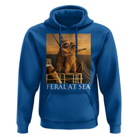 Vintage Feral At Sea Cruise Hoodie Funny Raccoon Parody Movie