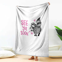 See Ya Soon Raccoon Throw Blanket Funny Last Day Of School
