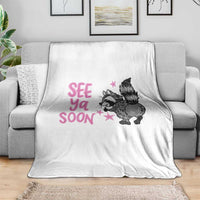 See Ya Soon Raccoon Throw Blanket Funny Last Day Of School