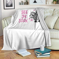 See Ya Soon Raccoon Throw Blanket Funny Last Day Of School
