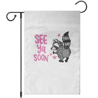 See Ya Soon Raccoon Garden Flag Funny Last Day Of School