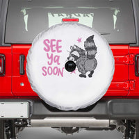 See Ya Soon Raccoon Spare Tire Cover Funny Last Day Of School
