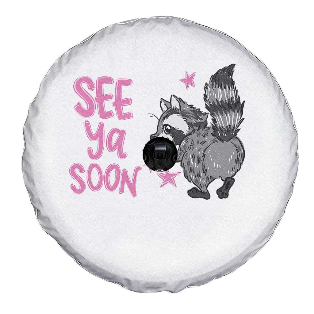 See Ya Soon Raccoon Spare Tire Cover Funny Last Day Of School