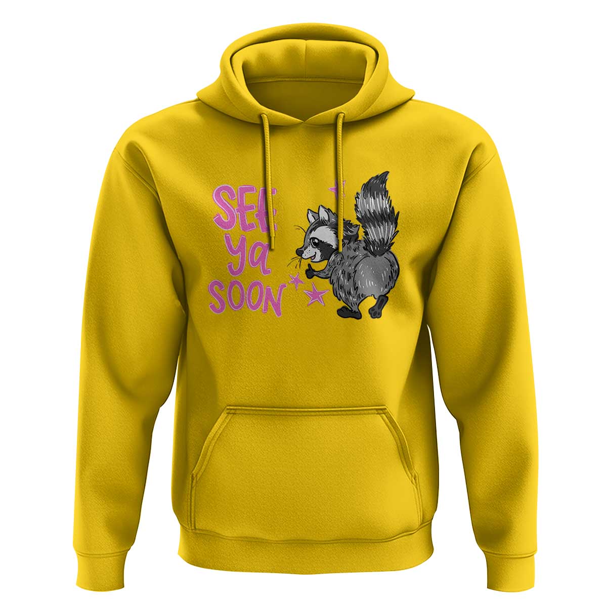 See Ya Soon Raccoon Hoodie Funny Last Day Of School