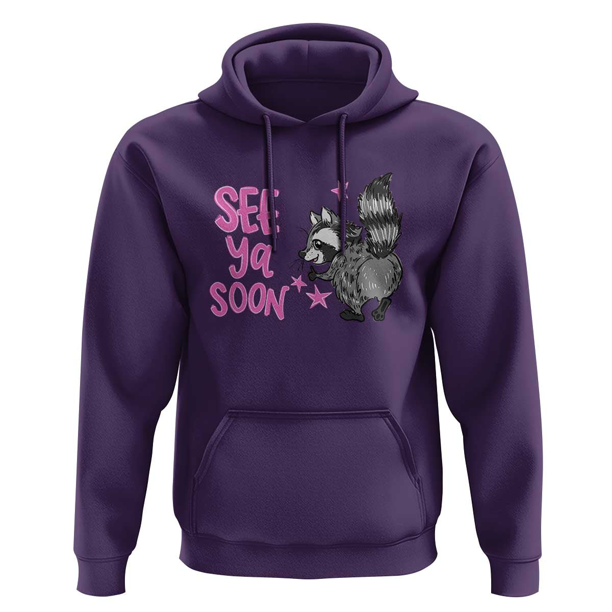 See Ya Soon Raccoon Hoodie Funny Last Day Of School