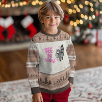 See Ya Soon Raccoon Ugly Christmas Sweater Funny Last Day Of School