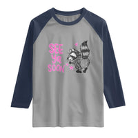 See Ya Soon Raccoon Raglan Shirt Funny Last Day Of School