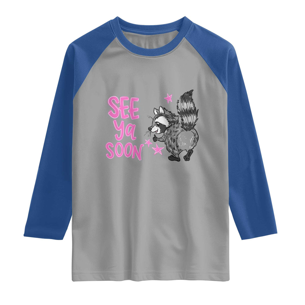 See Ya Soon Raccoon Raglan Shirt Funny Last Day Of School