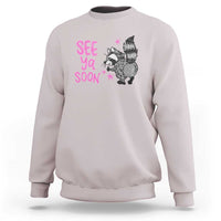 See Ya Soon Raccoon Sweatshirt Funny Last Day Of School