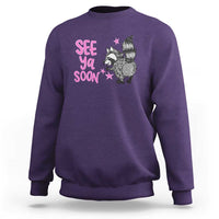 See Ya Soon Raccoon Sweatshirt Funny Last Day Of School