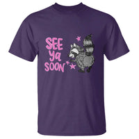 See Ya Soon Raccoon T Shirt Funny Last Day Of School