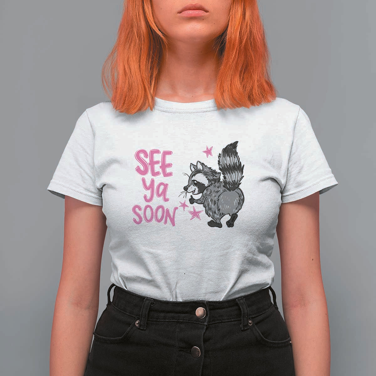 See Ya Soon Raccoon T Shirt For Women Funny Last Day Of School