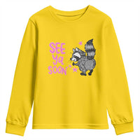 See Ya Soon Raccoon Youth Sweatshirt Funny Last Day Of School