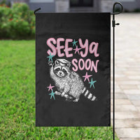 Funny Raccoon Graduation Garden Flag Senior Grad 2026 See Ya Soon