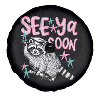 Funny Raccoon Graduation Spare Tire Cover Senior Grad 2026 See Ya Soon