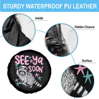 Funny Raccoon Graduation Spare Tire Cover Senior Grad 2026 See Ya Soon