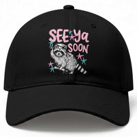 Funny Raccoon Graduation Baseball Cap Senior Grad 2026 See Ya Soon