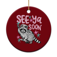 Funny Raccoon Graduation Ceramic Ornament Senior Grad 2026 See Ya Soon