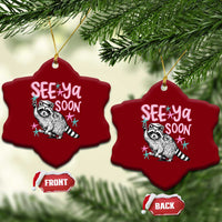 Funny Raccoon Graduation Ceramic Ornament Senior Grad 2026 See Ya Soon