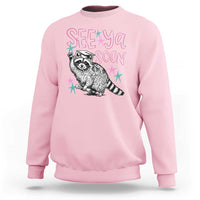 Funny Raccoon Graduation Sweatshirt Senior Grad 2026 See Ya Soon