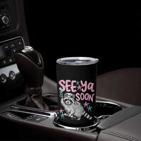 Funny Raccoon Graduation Tumbler Cup Senior Grad 2026 See Ya Soon