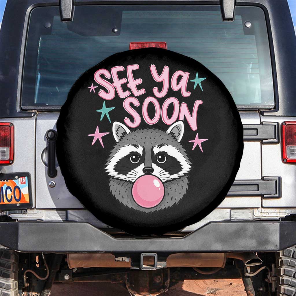 See Ya Soon Spare Tire Cover Funny Raccoon Summer Last Day Of School