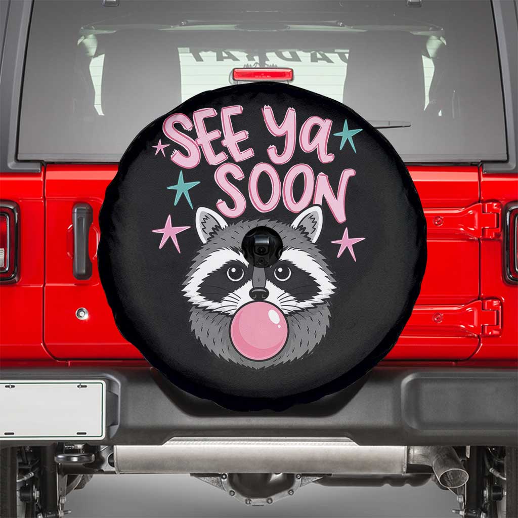 See Ya Soon Spare Tire Cover Funny Raccoon Summer Last Day Of School