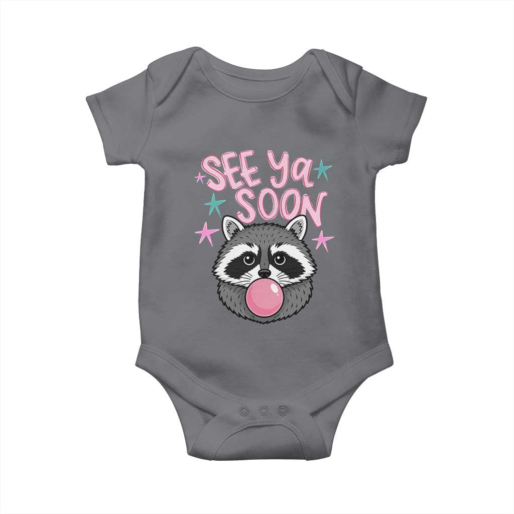 See Ya Soon Baby Onesie Funny Raccoon Summer Last Day Of School