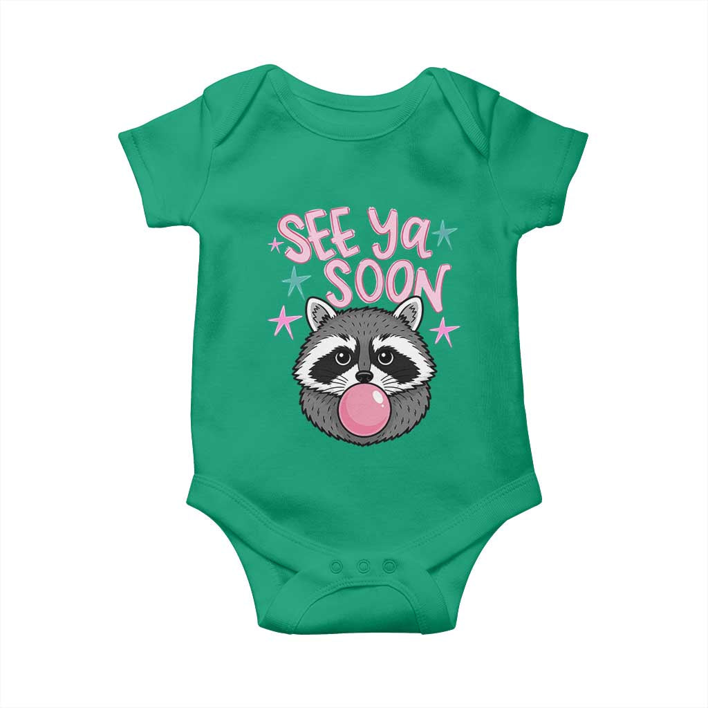 See Ya Soon Baby Onesie Funny Raccoon Summer Last Day Of School