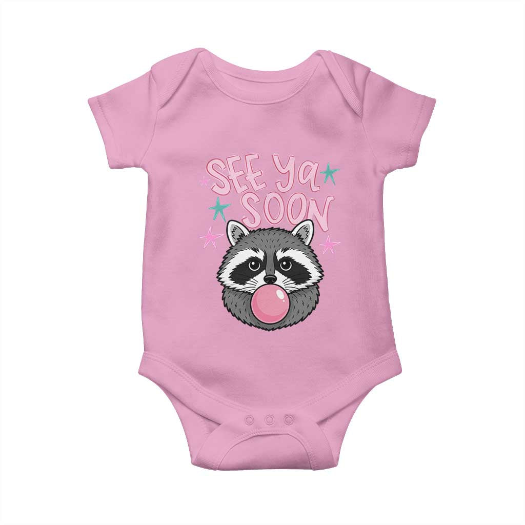 See Ya Soon Baby Onesie Funny Raccoon Summer Last Day Of School