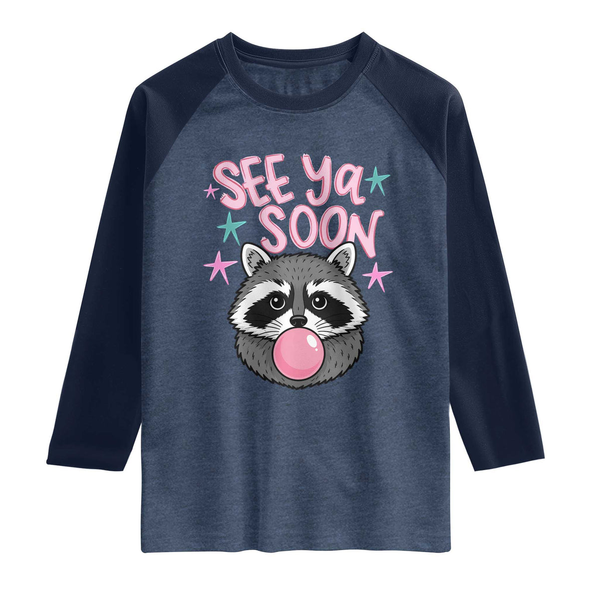 See Ya Soon Raglan Shirt Funny Raccoon Summer Last Day Of School