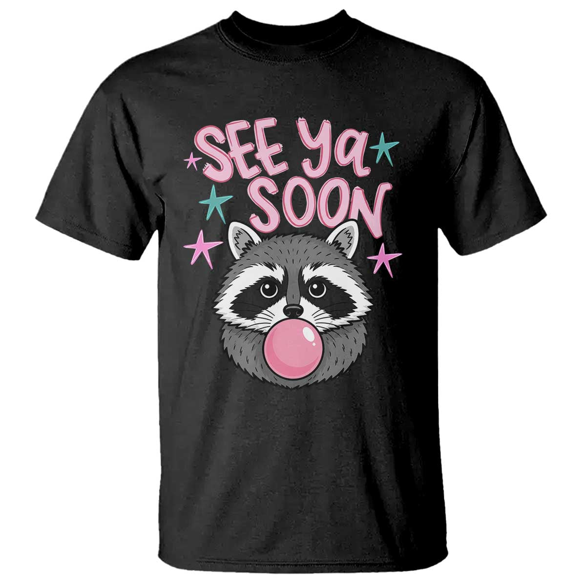 See Ya Soon T Shirt Funny Raccoon Summer Last Day Of School