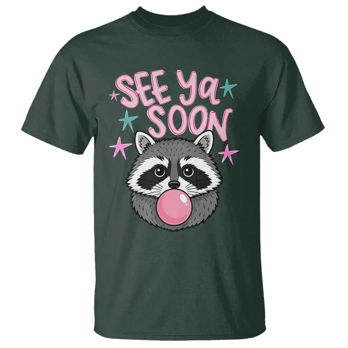 See Ya Soon T Shirt Funny Raccoon Summer Last Day Of School