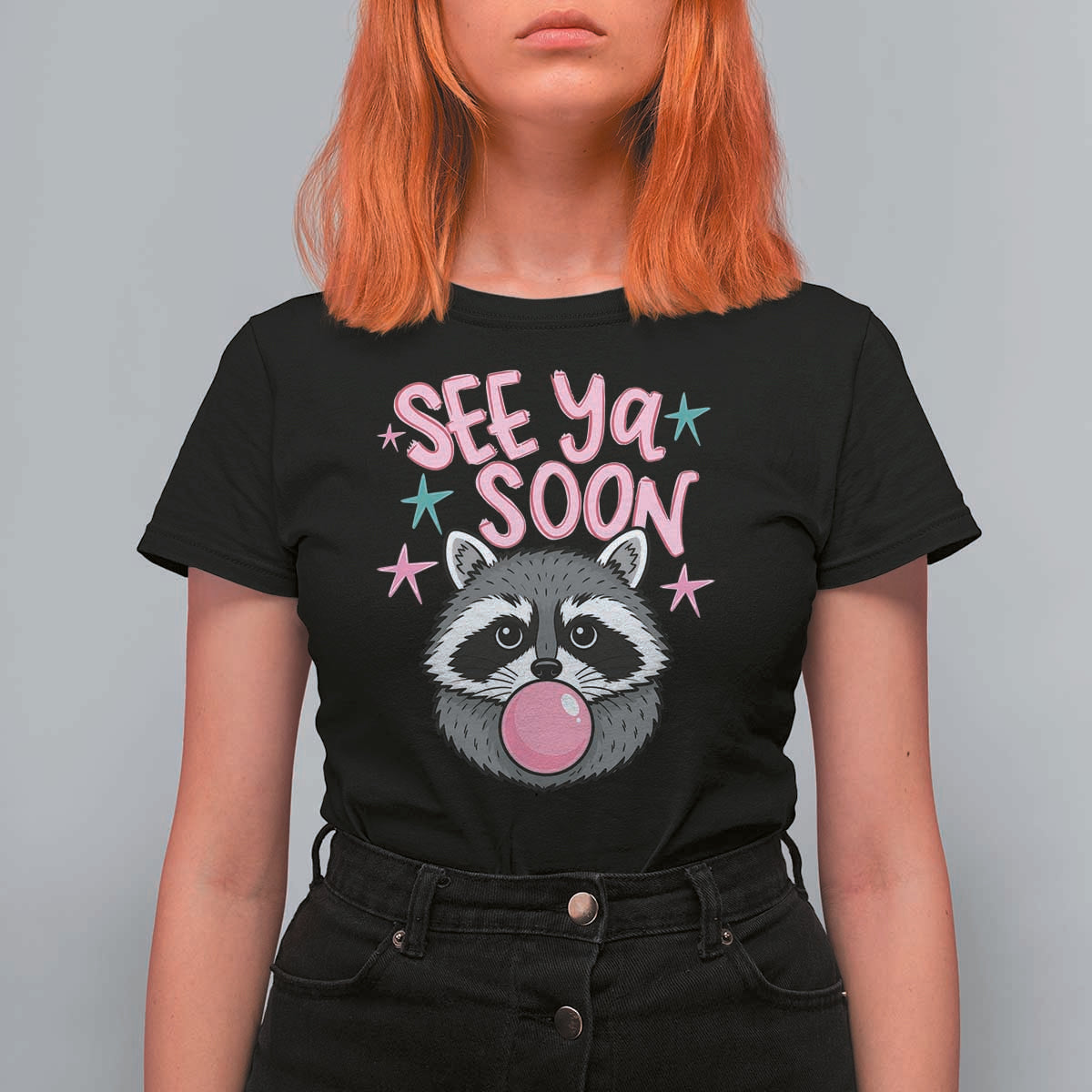 See Ya Soon T Shirt For Women Funny Raccoon Summer Last Day Of School