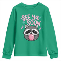 See Ya Soon Youth Sweatshirt Funny Raccoon Summer Last Day Of School