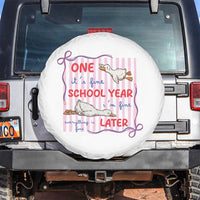 Striped One School Year Later Spare Tire Cover Funny Goose Teacher Summer