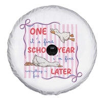Striped One School Year Later Spare Tire Cover Funny Goose Teacher Summer