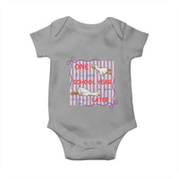 Striped One School Year Later Baby Onesie Funny Goose Teacher Summer