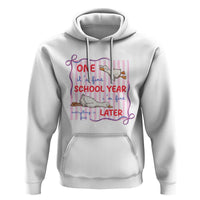 Striped One School Year Later Hoodie Funny Goose Teacher Summer