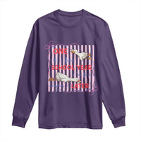 Striped One School Year Later Long Sleeve Shirt Funny Goose Teacher Summer