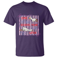 Striped One School Year Later T Shirt Funny Goose Teacher Summer